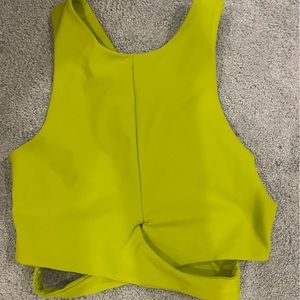 XS Cropped cut out workout top.